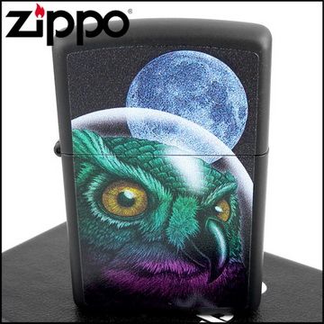 Zippo 美系~Space Owl-太空貓頭鷹圖案打火機