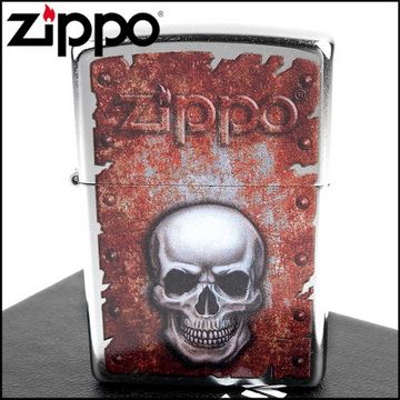 Zippo 美系~Rusted Skull-鏽蝕骷髏圖案打火機