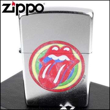 Zippo 美系~Rolling Stones滾石樂團-標誌圖案設計打火機