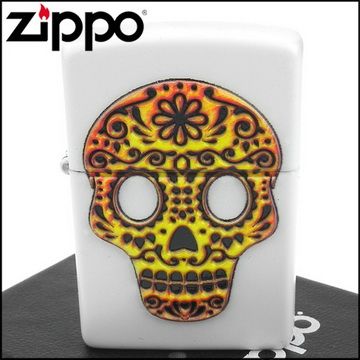 Zippo 美系~Sugar Skull-亡靈節糖骷髏立體圖案打火機