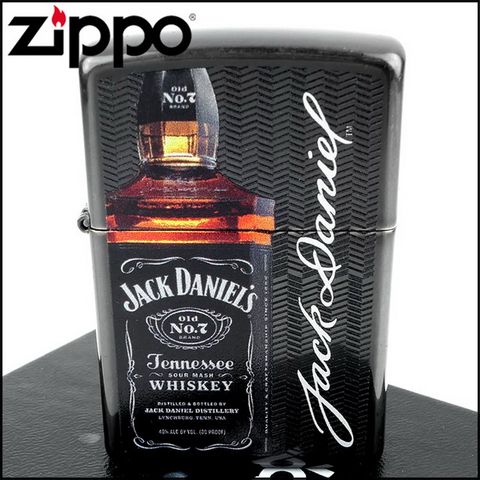 Zippo 美系~Jack Daniels威士忌酒瓶圖案設計