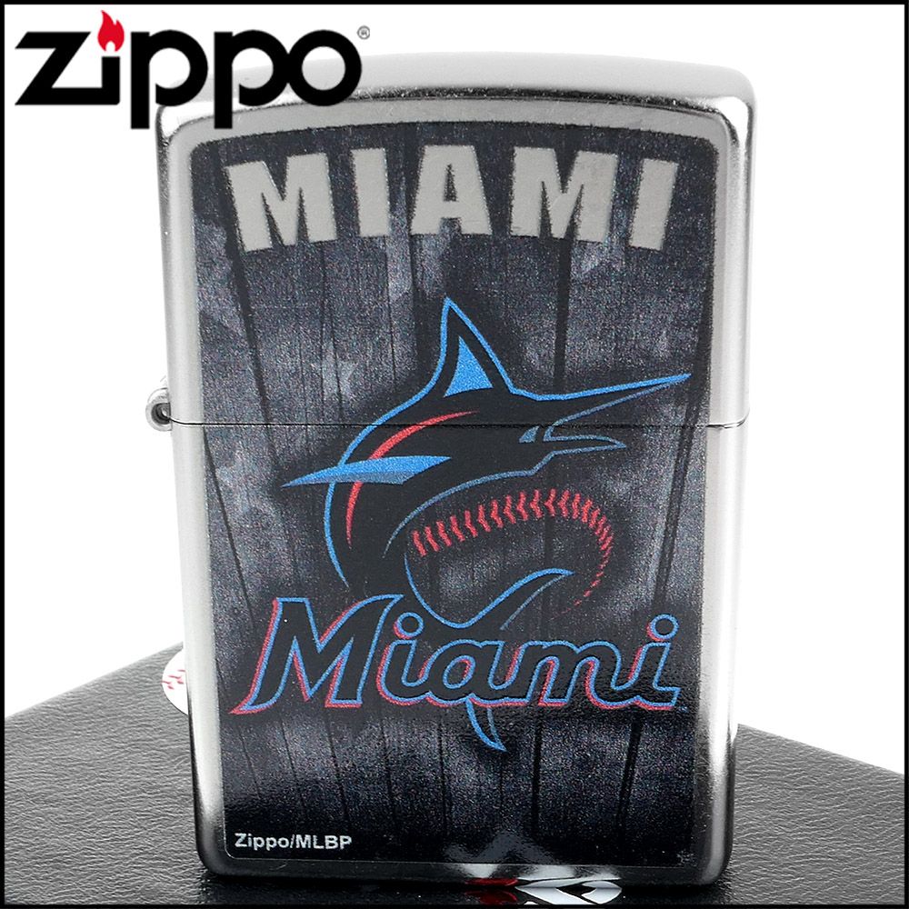 Zippo 美系~MLB美國職棒大聯盟-國聯-Miami Marlins邁阿密馬林魚隊