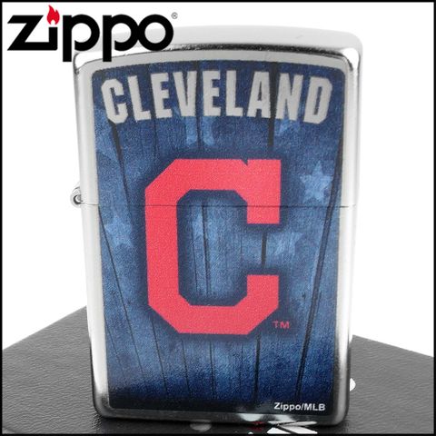 Zippo 美系~MLB美國職棒大聯盟-美聯-Cleveland Indians克里夫蘭印地安人隊