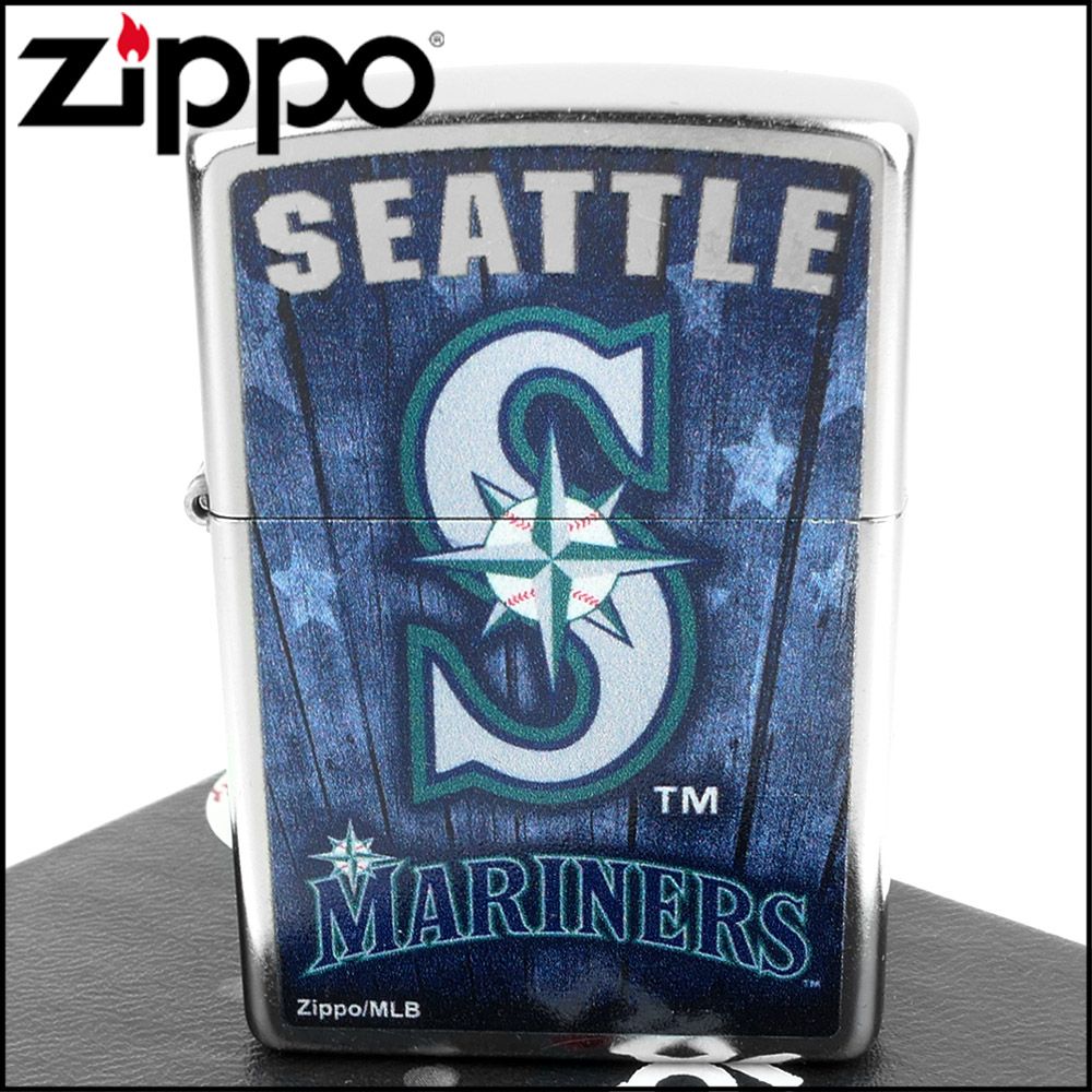 Zippo 美系~MLB美國職棒大聯盟-美聯-Seattle Mariners西雅圖水手隊