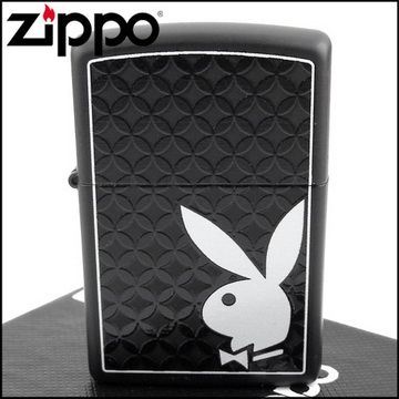 Zippo 美系~PLAYBOY-班尼兔圖案黑色烤漆打火機