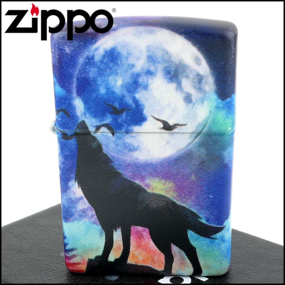 Zippo 美系~Wolf-狼圖案-540色彩印工法打火機