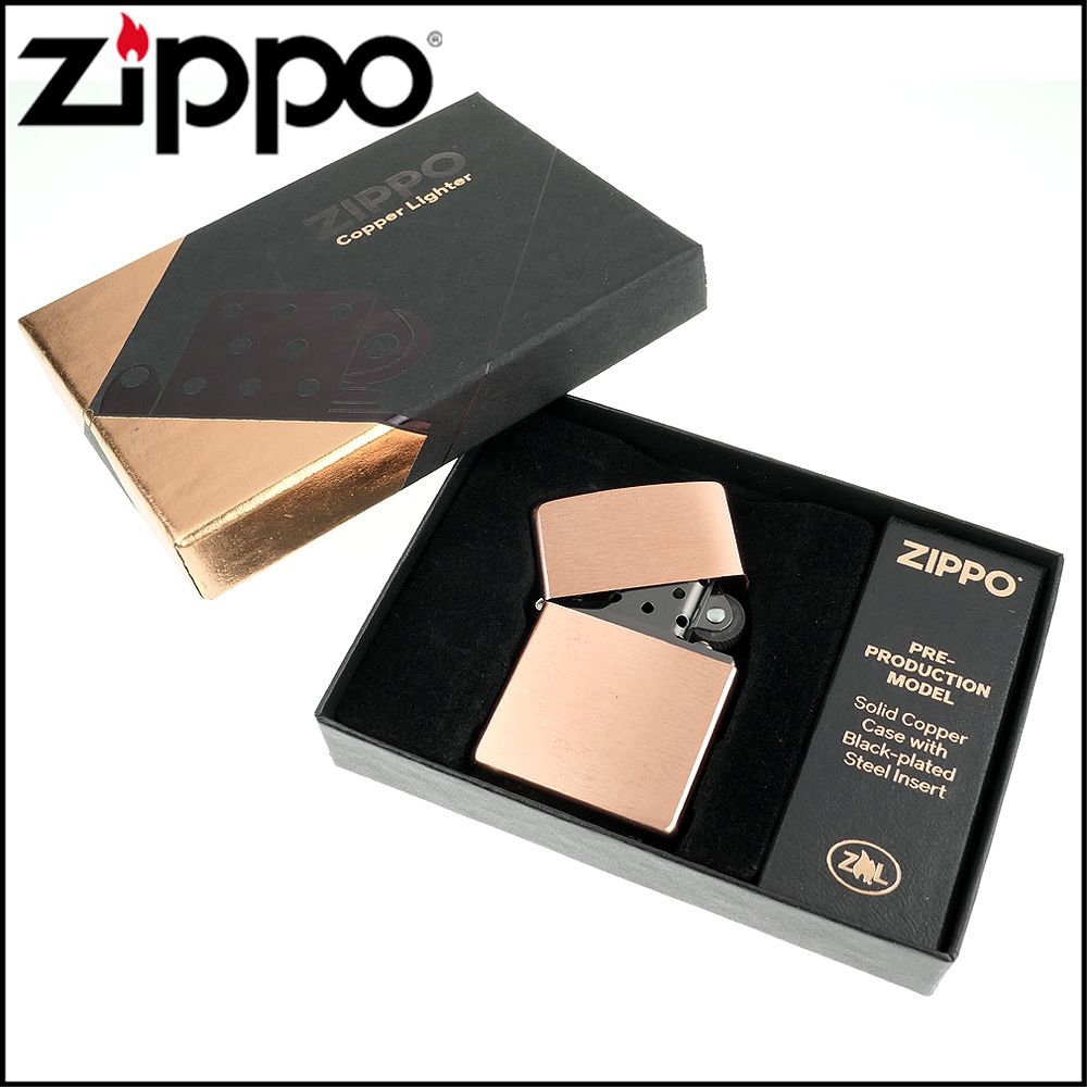 ZIPPO】美系~Classic Solid Copper-經典純紅銅+鍍黑機芯- PChome