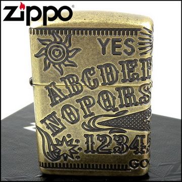 Zippo 美系~Ouija Board-通靈板圖案設計(ARMOR裝甲)