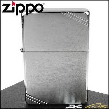 Zippo 美系~Vintage-1937復刻版打火機(拉絲打磨鍍鉻款)