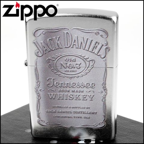 Zippo 美系~Jack Daniels威士忌-標誌圖案設計打火機