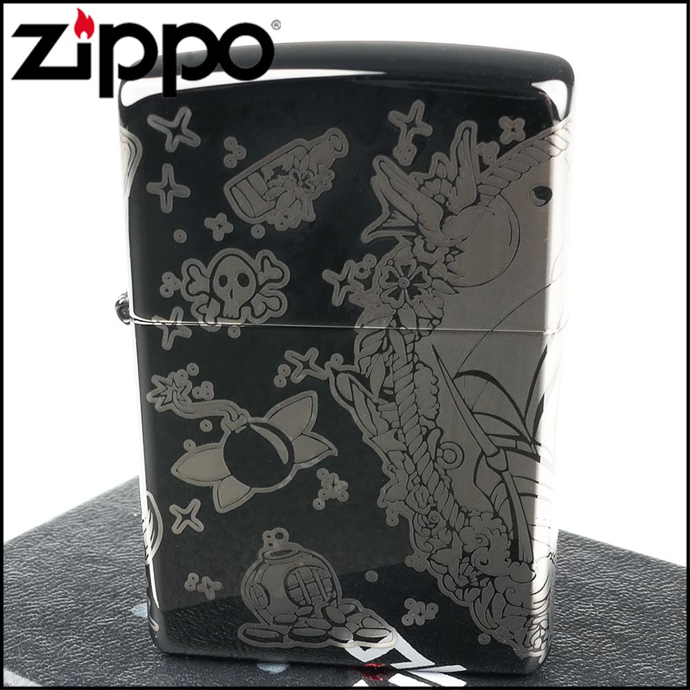 Zippo 美系~Pirates Treasure-海盜寶藏4面連續圖案設計打火機