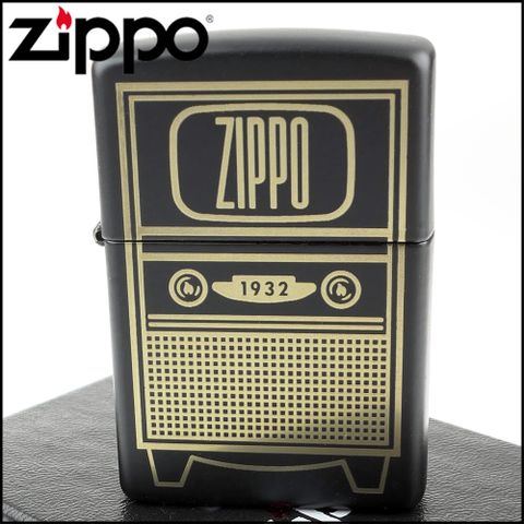 【ZIPPO】美系~Vintage TV-復古電視圖案設計打火機