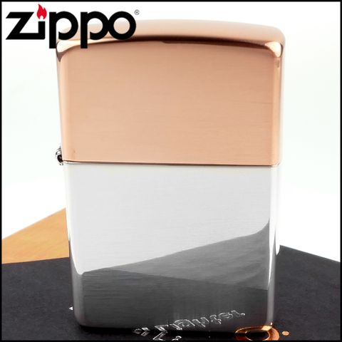 【ZIPPO】美系~Bimetal Case-Copper 雙金屬-純銅+純銀打火機