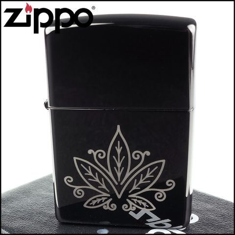 Zippo 美系~Cannabis Design-大麻葉圖案打火機