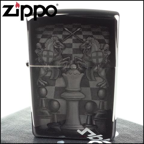 Zippo 美系~Chess Design-西洋棋盤圖案打火機