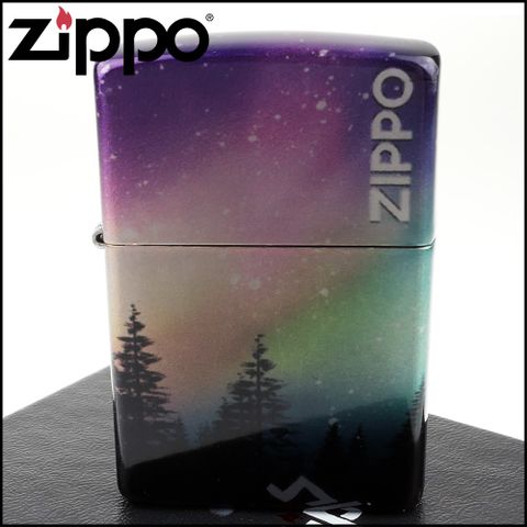 Zippo 美系~Colorful Sky-極光星空圖案-540融合工法打火機