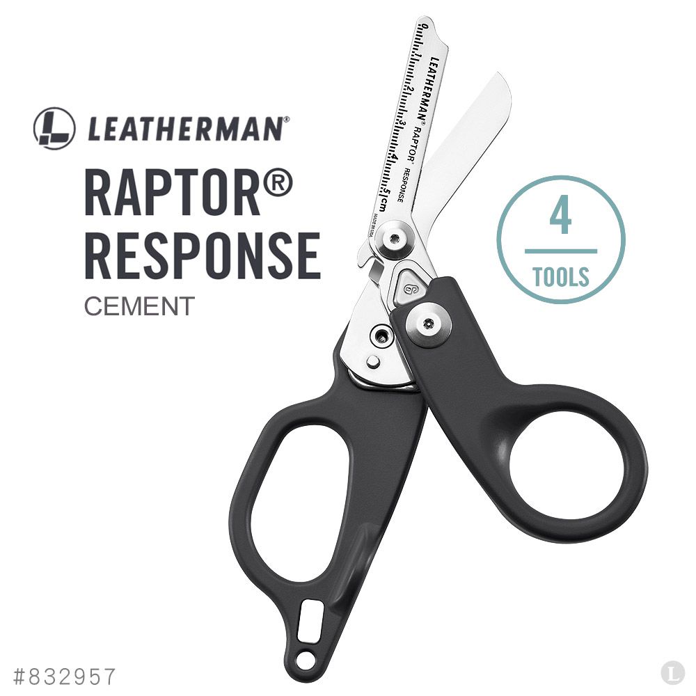 LEATHERMAN  RAPTOR RESPONSE 多功能工具剪 / 水泥灰柄 #832957