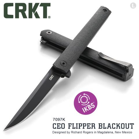 CRKT CEO FLIPPER BLACKOUT 折刀 (#7097K)