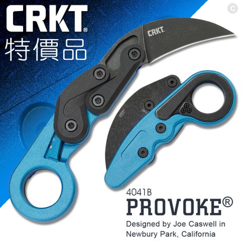 CRKT 特價品PROVOKE 機械運動折刀/藍色 (#4041B)