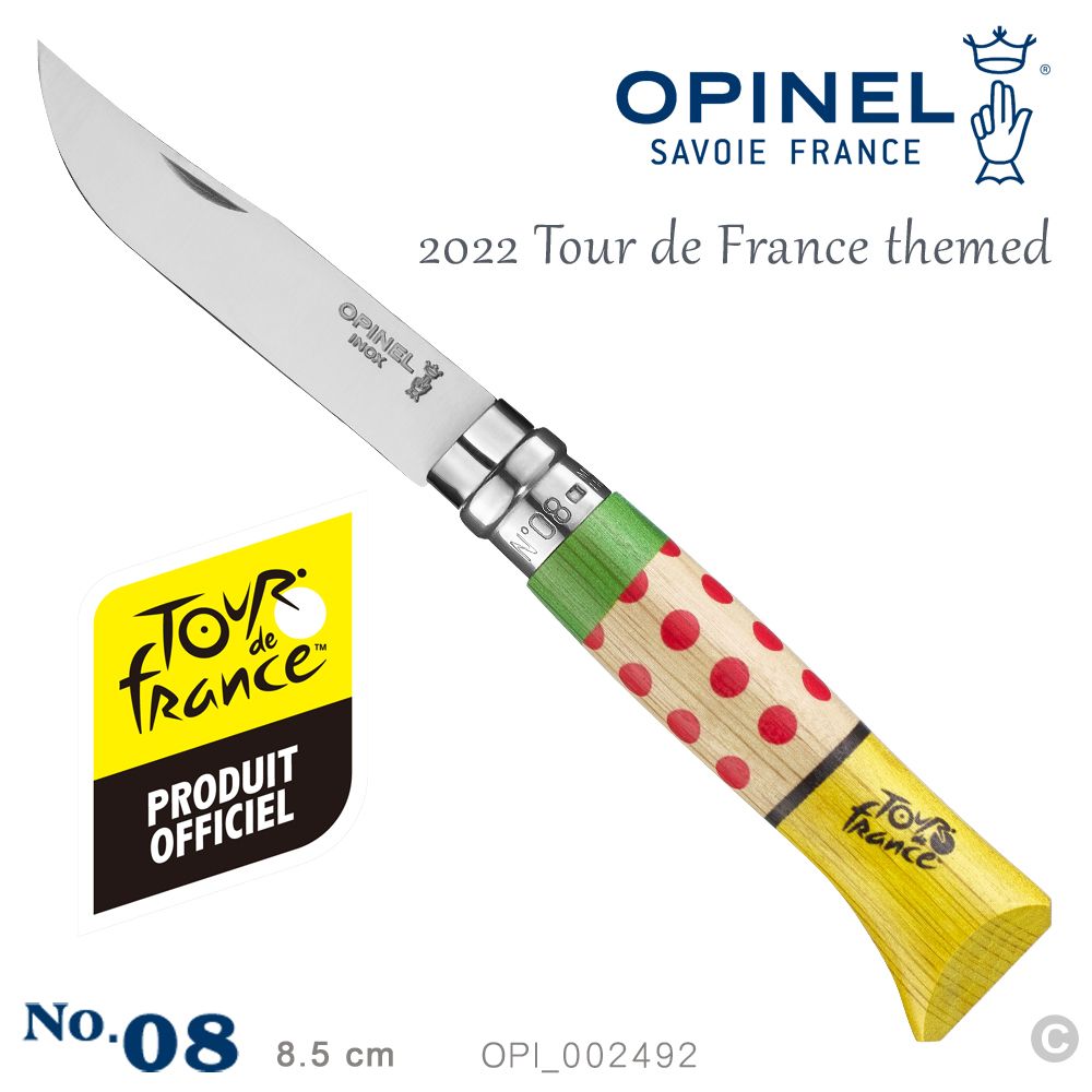 OPINEL  No.08 Tour de France themed 2022 環法自由車賽-彩繪版(#OPI 002492)