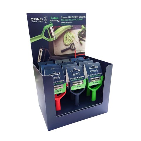 OPINEL T-DUO 削皮器-聚合物柄(三色12件組)