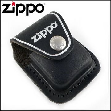 Zippo 背夾式~打火機皮套(黑色款)