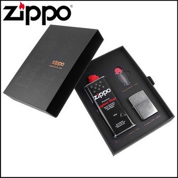 【ZIPPO】正廠禮盒組- Luxury奢華版~附打火石、補充油、、提袋，可搭配打火機購買