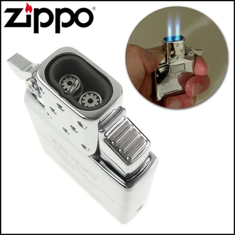 【ZIPPO】噴射式藍火機芯-按壓式電子點火(雙火焰款)