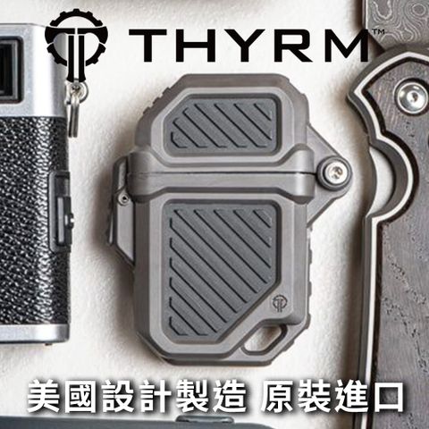 THYRM 美國 PYROVAULT 2.0 軍用ZIPPO打火機三防保護殼 2.0版 - 暗灰色+黑色