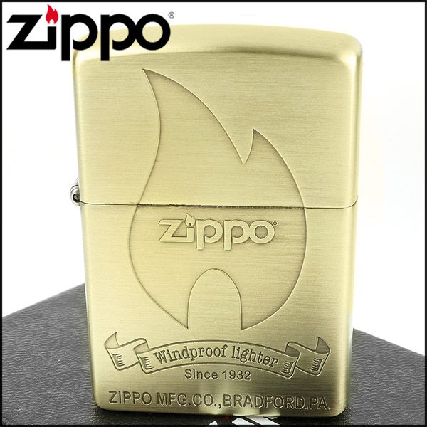 ZIPPO】日系~火焰商標圖案蝕刻加工打火機(銅古美款) - PChome 24h購物