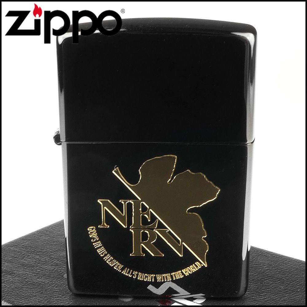 Zippo 日系~EVA新世紀福音戰士-Nerv Black & Gold使徒標誌蝕刻打火機