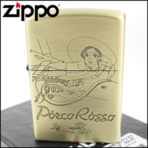 Zippo 日系~吉卜力工作室-宮崎駿-紅豬-吉娜-Savoia號圖案設計