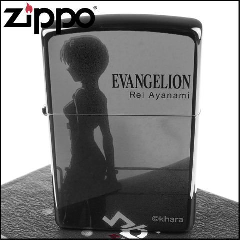 Zippo 日系~EVA新世紀福音戰士-新劇場版-綾波零與月亮圖案雷射雕刻