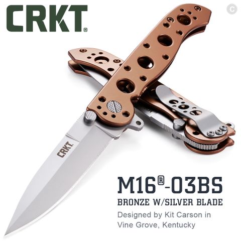 CRKT M16-03BS BRONZE W/SILVER BLADE折刀(#M16-03BS)