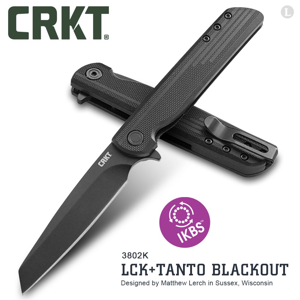 CRKT  LCK + TANTO BLACKOUT 折刀 #3802K