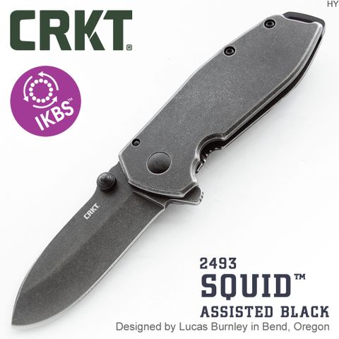 CRKT SQUID輔助折刀/黑 #2493