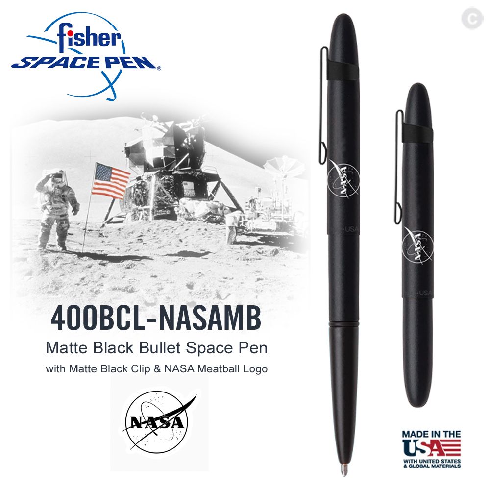 Fisher  Space Pen NASA徽章系列子彈型太空筆(#400BCL-NASAMB)