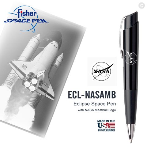 Fisher Space Pen NASA徽章系列／按壓式太空筆(#ECL-NASAMB)