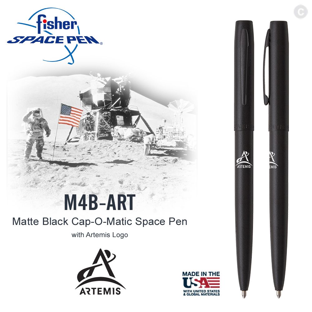 Fisher  Space Pen ARTEMIS徽章系列按壓式太空筆#M4B-ART