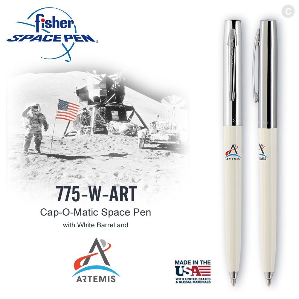 Fisher  Space Pen ARTEMIS 徽章系列按壓式太空筆(#775-W-ART)