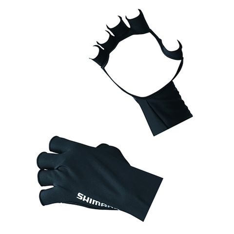 【SHIMANO】防曬短版手套 GL-048Q SUN PROTECTION 素面▼不減損感度的防曬對策▼