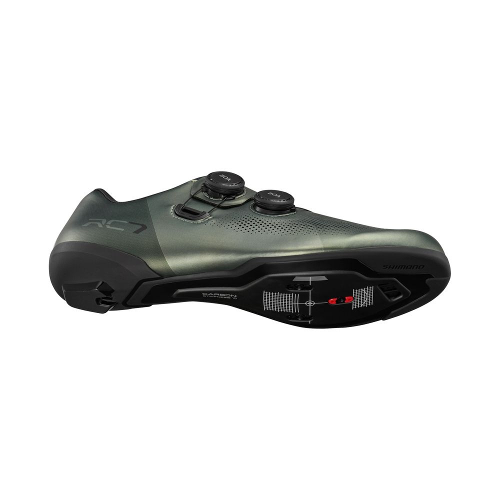 SHIMANO 禧瑪諾 RC703 公路車鞋 動力鞋楦 寬版 灰綠色