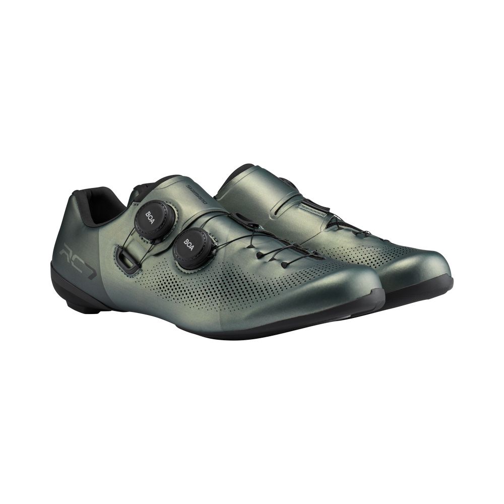 SHIMANO 禧瑪諾 RC703 公路車鞋 動力鞋楦 寬版 灰綠色