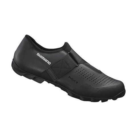 【SHIMANO】MX100 登山車鞋 加大鞋楦 標準版 黑色