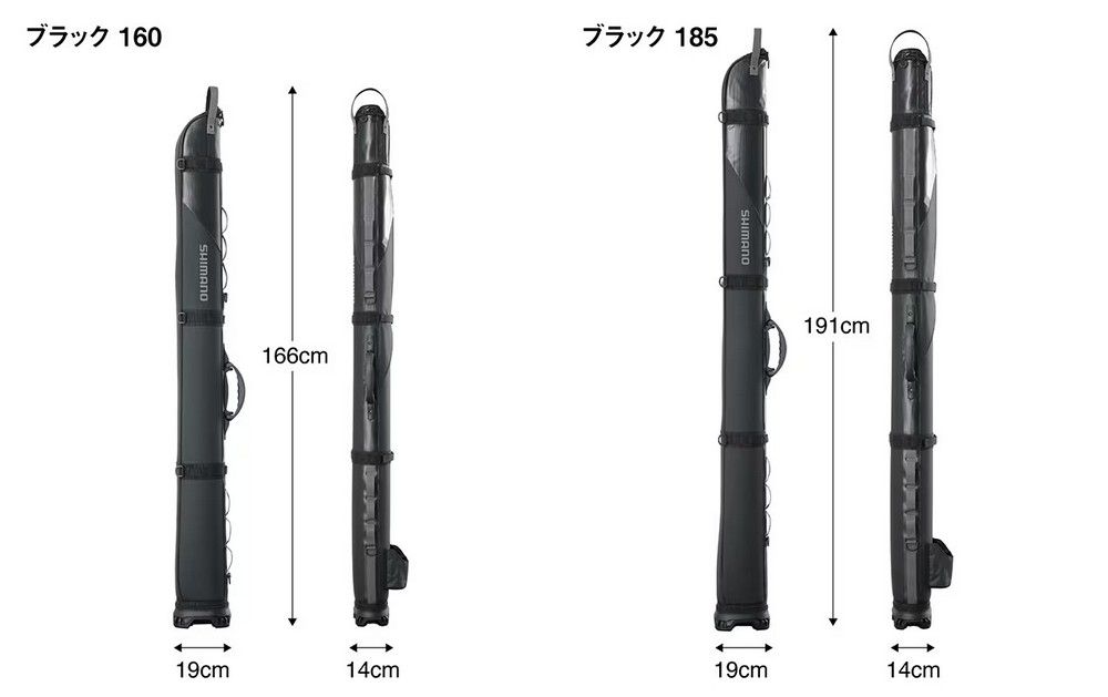 ブラック 160166cmブラック 185191cm19cm14cm19cm14cm