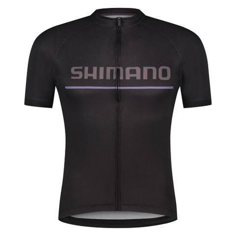 SHIMANO 禧瑪諾 LOGO 男款短袖車衣 黑色