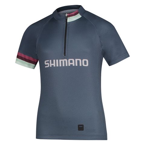 SHIMANO 禧瑪諾 JUNIOR 青少年短袖車衣 木炭色