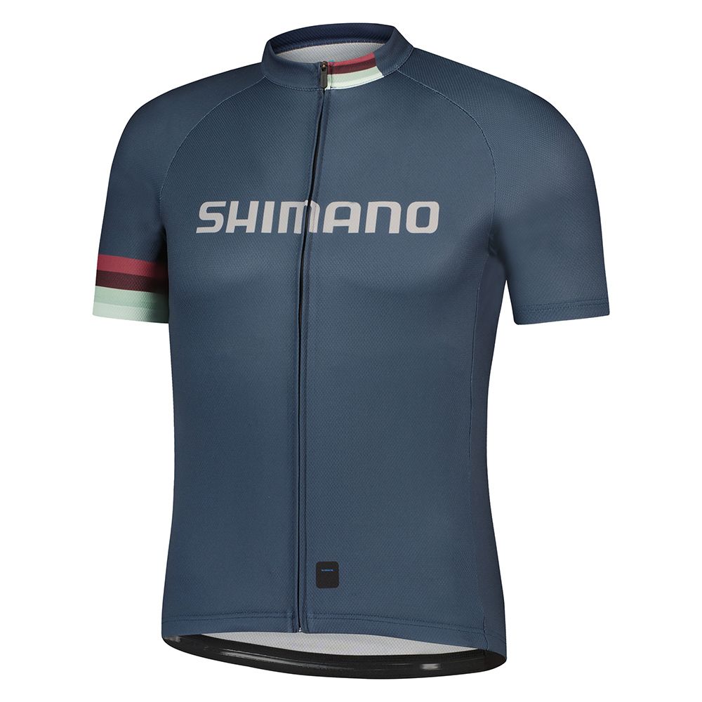 SHIMANO 禧瑪諾 LOGO 男款短袖車衣 木炭色