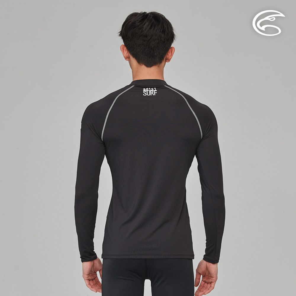 ADISI  男抗UV防磨防曬長袖上衣AR2313062 (S-2XL) 黑色