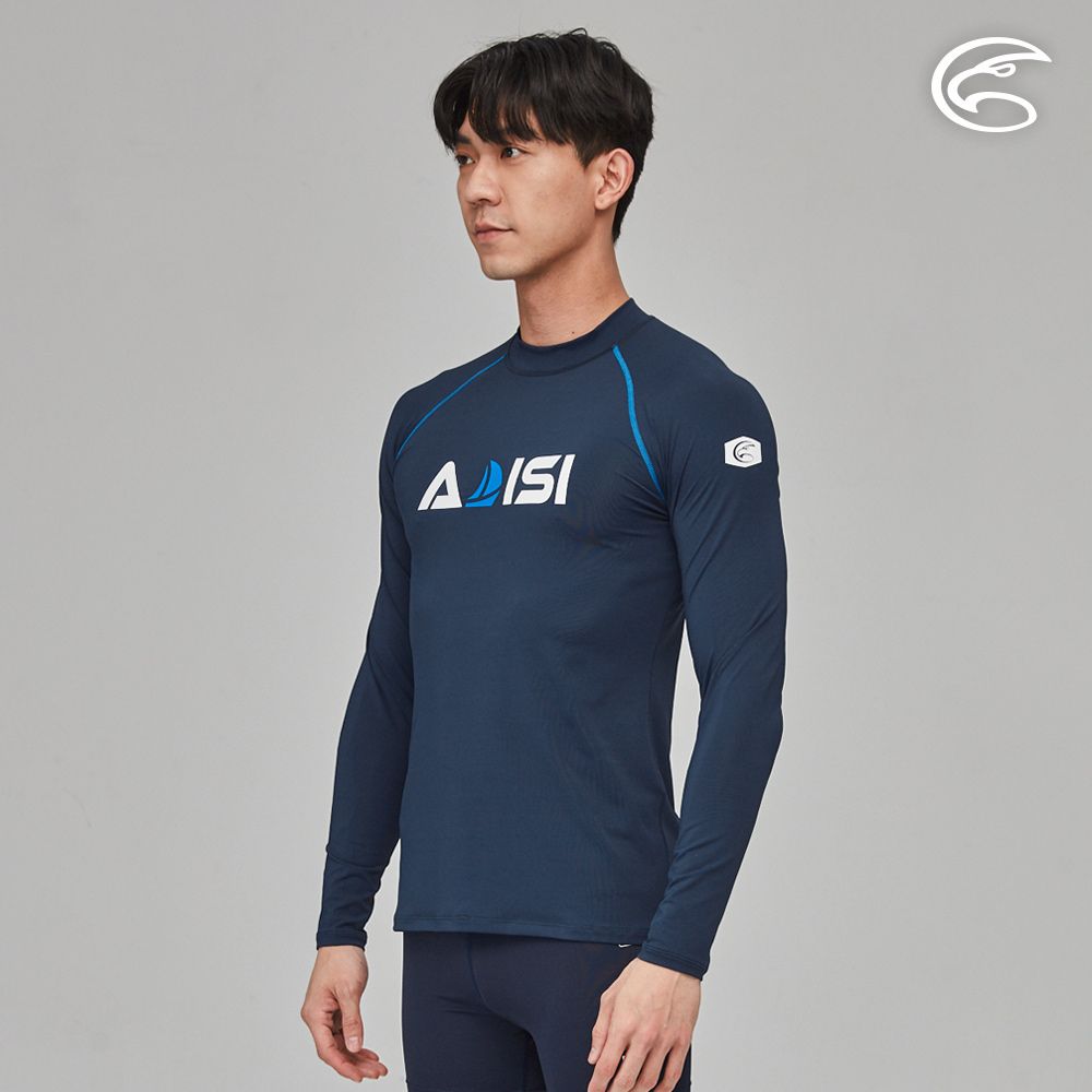 ADISI  男抗UV防磨防曬長袖上衣AR2313062 (S-2XL) 丈青藍